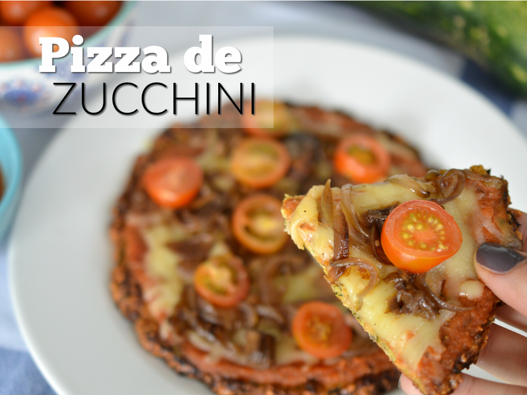 Pizza de zucchini, ideal para cenar saludable | Gastroglam